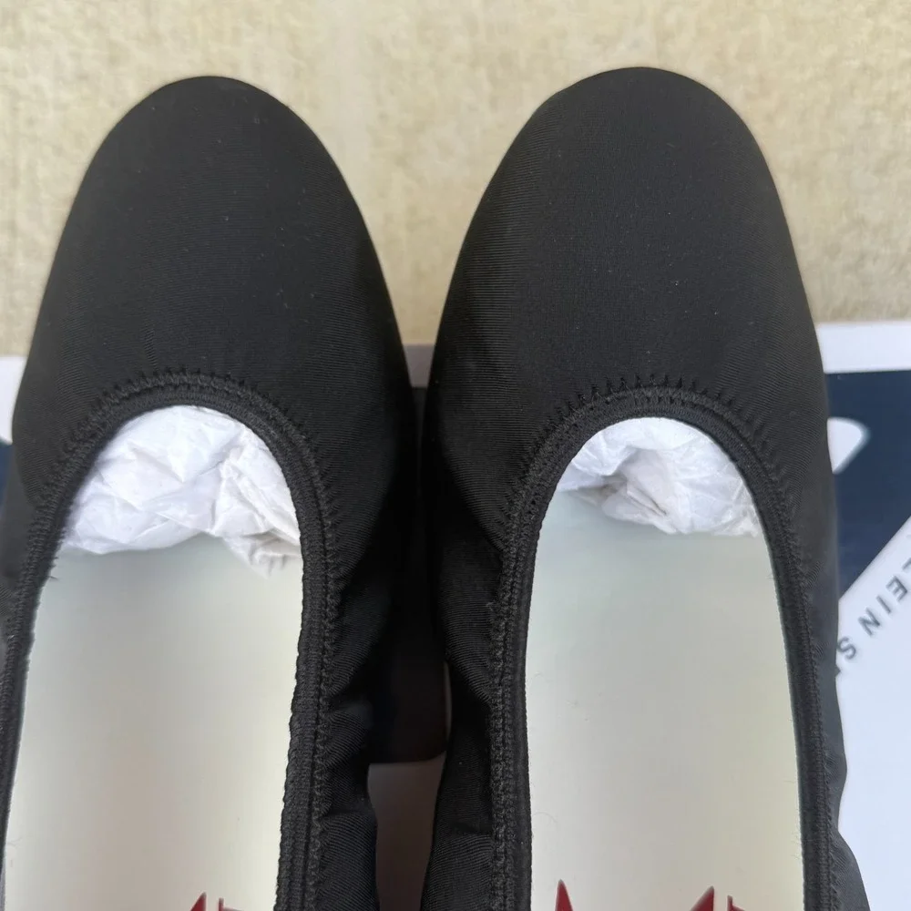 Anne Klein Sport 8.5 Black Mid Wedge Slip On Wedge‎ Shoe
